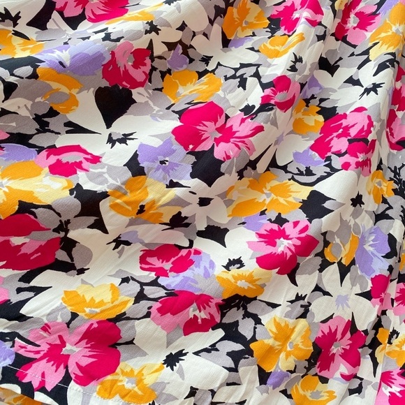 Vintage Floral Midi Skirt - Multicolor - Picture 3 of 8